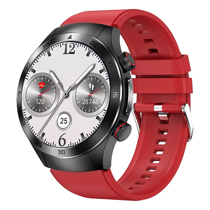 Kardiowatch GARIS EKG-GS800 - bordowy pasek silikonowy - 4.jpg