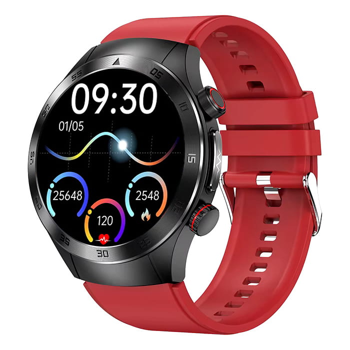 Kardiowatch GARIS EKG-GS800 - bordowy pasek silikonowy - 5.jpg