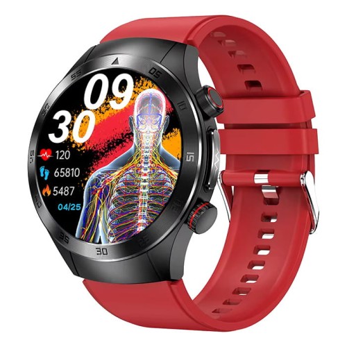 Kardiowatch GARIS EKG-GS800 - bordowy pasek silikonowy - 6.jpg