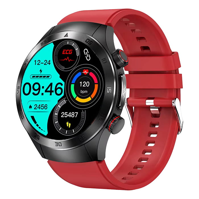 Kardiowatch GARIS EKG-GS800 - bordowy pasek silikonowy - 7.jpg