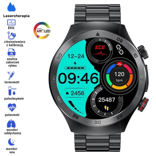 Kardiowatch GARIS EKG-GS800 - czarna bransoleta - 3.jpg