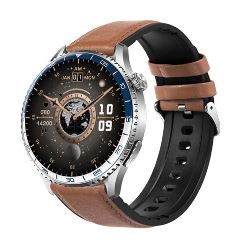 Garis EKG-GS400 - brązowy pasek skórzany - 2.jpg