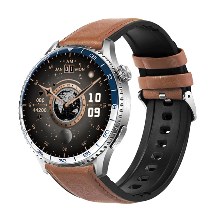 Garis EKG-GS400 - brązowy pasek skórzany - 2.jpg