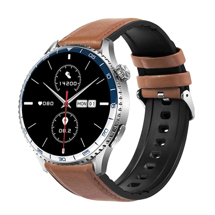 Garis EKG-GS400 - brązowy pasek skórzany - 4.jpg