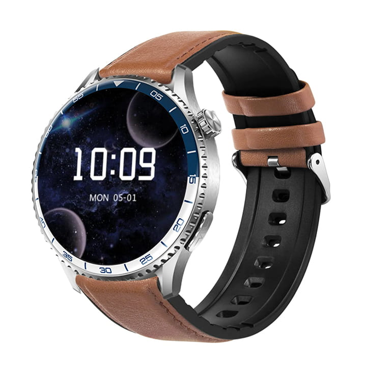 Garis EKG-GS400 - brązowy pasek skórzany - 5.jpg