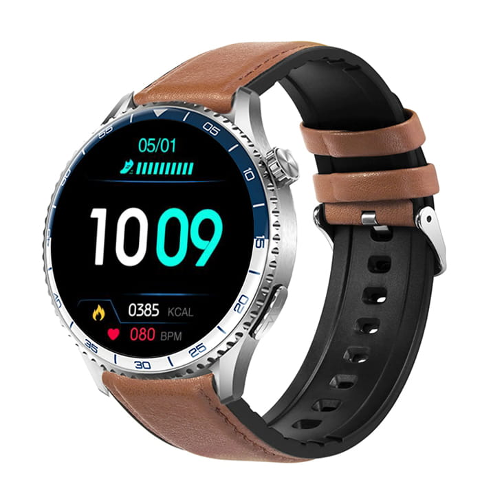 Garis EKG-GS400 - brązowy pasek skórzany - 6.jpg