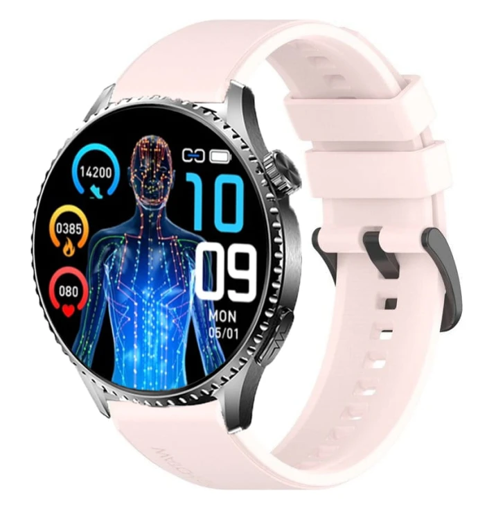 Garis EKG-GS500 - różowy pasek silikonowy - 5.jpg