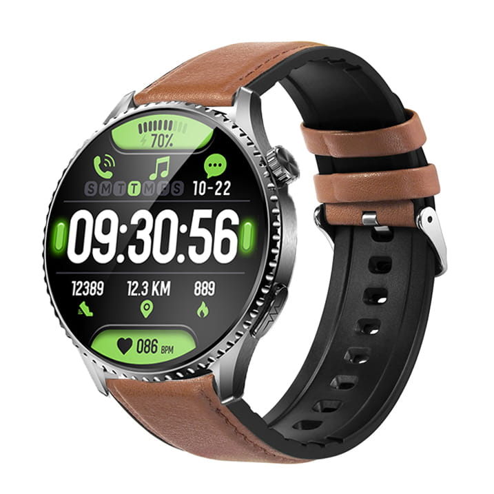 Garis EKG-GS500 - brązowy pasek skórzany - 1.jpg