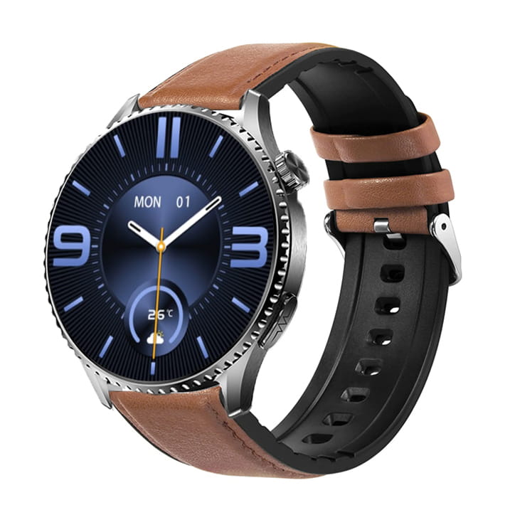 Garis EKG-GS500 - brązowy pasek skórzany - 4.jpg