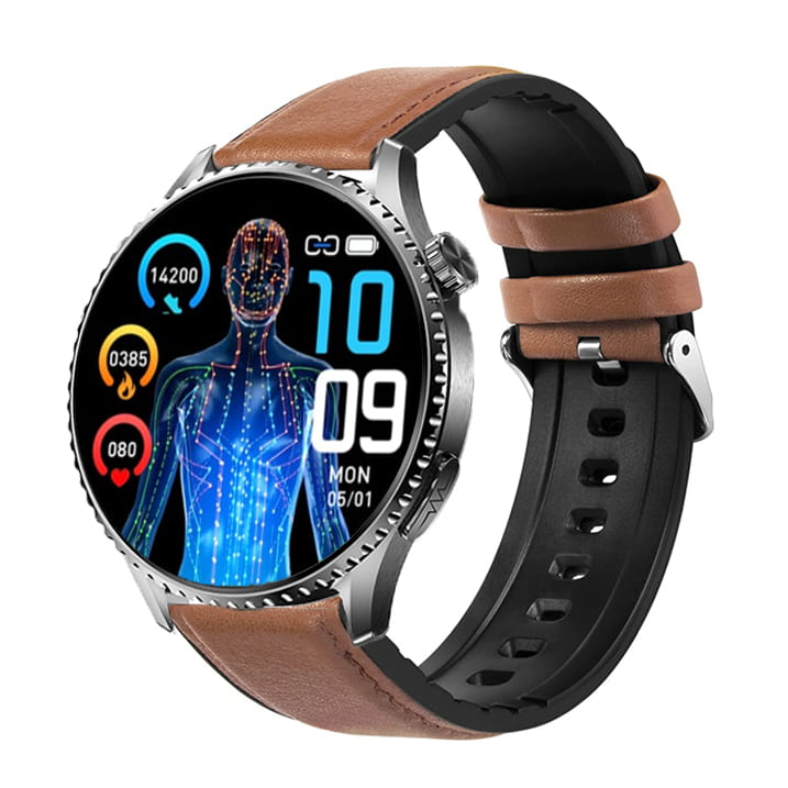 Garis EKG-GS500 - brązowy pasek skórzany - 5.jpg