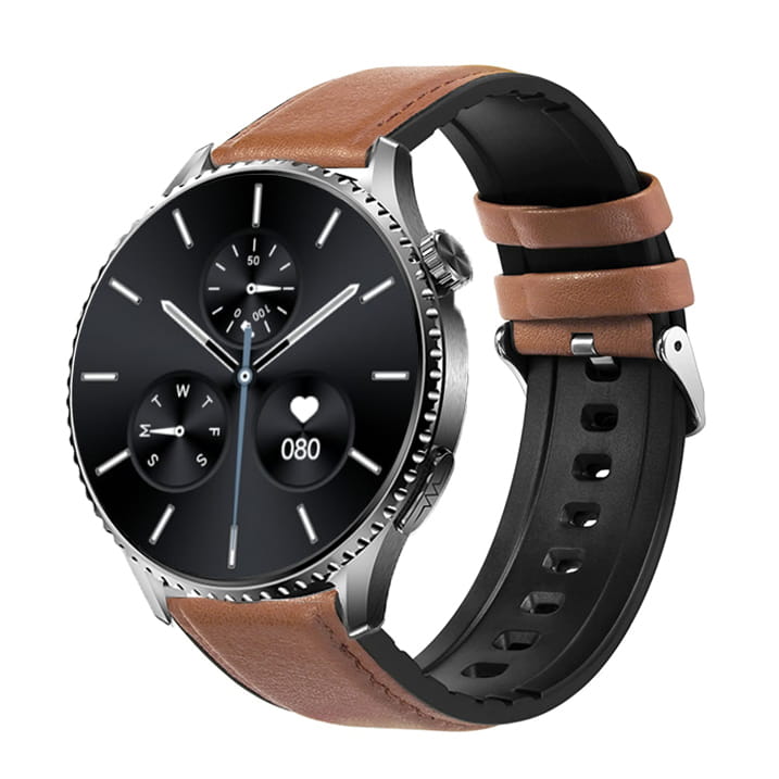 Garis EKG-GS500 - brązowy pasek skórzany - 6.jpg