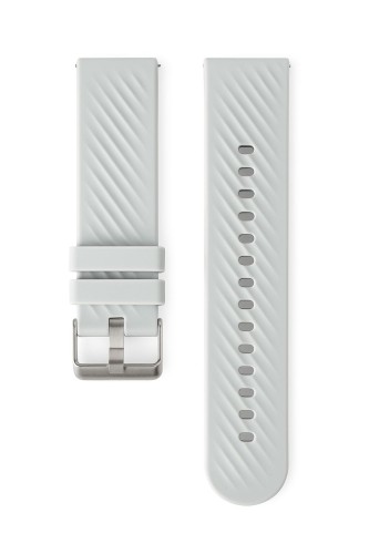Pasek silikonowy do zegarka smartwatch 22 mm - jasnoszary.jpg