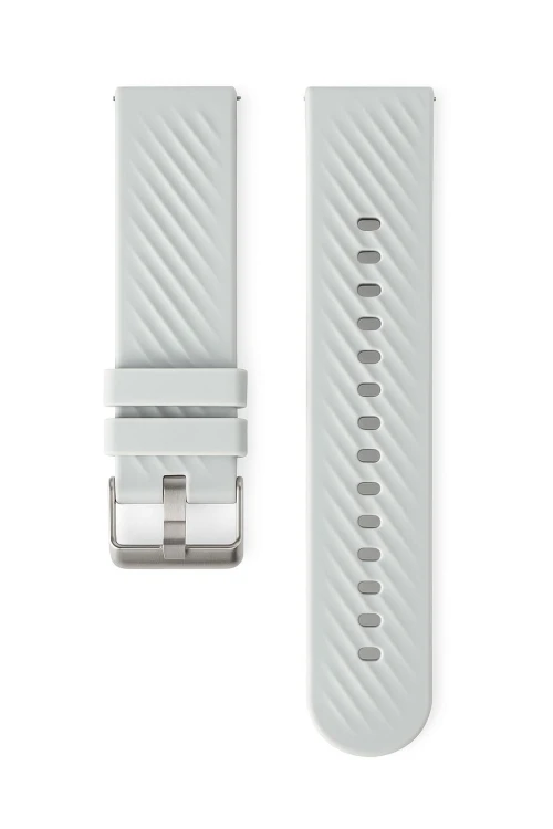 Pasek silikonowy do zegarka smartwatch 22 mm - jasnoszary.jpg