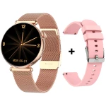 Kardiowatch EKG-GS10 - złoty + różowy pasek silikonowy