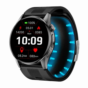 Kardiowatch GARIS EKG-GS900-R PRO - czarny pasek silikonowy