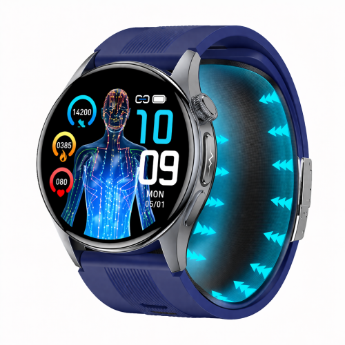 Kardiowatch EKG GARIS GS900-S PRO - granatowy pasek silikonowy.png