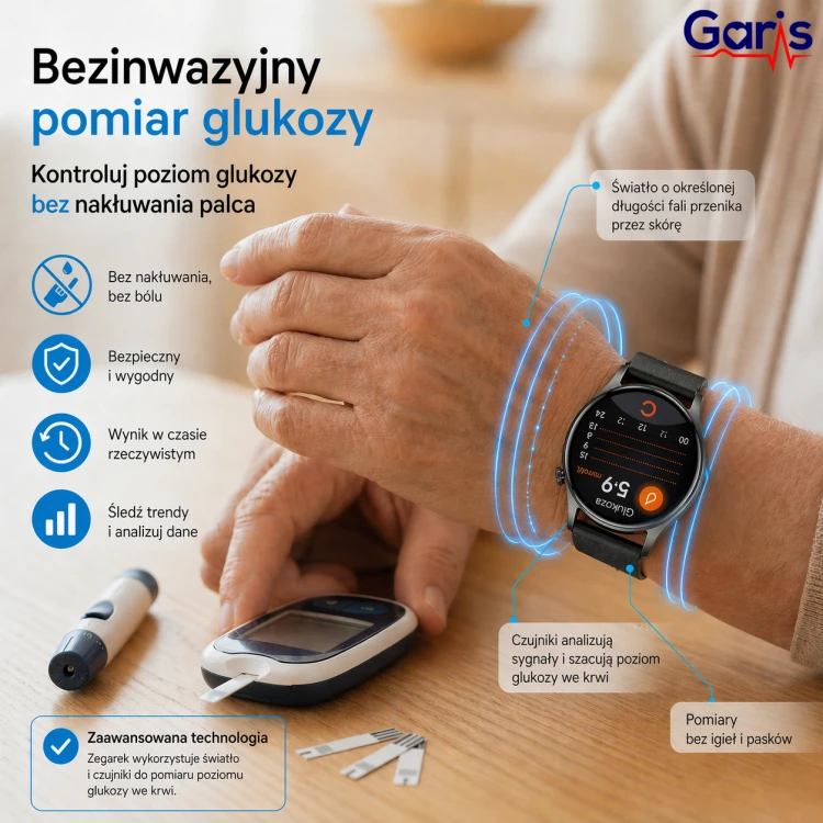 Kardiowatch EKG GARIS GS900-R PRO - Glukoza - 3.png