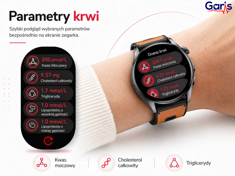 Kardiowatch EKG GARIS GS900-R PRO - Parametry krwi.png