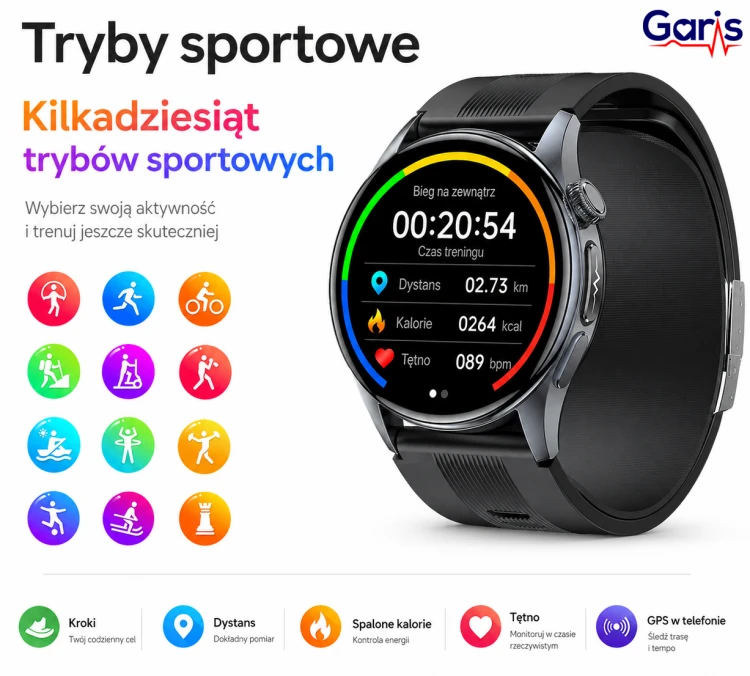 Kardiowatch EKG GARIS GS900-R PRO - Tryby sportowe.png