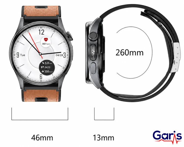 Kardiowatch EKG GARIS GS900-R PRO - Wymiary.png