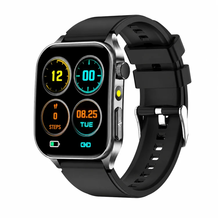 Kardiowatch EKG GARIS GS620 - czarny pasek silikonowy - 4.png