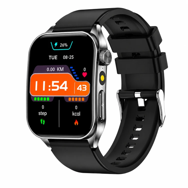 Kardiowatch EKG GARIS GS620 - czarny pasek silikonowy - 6.png