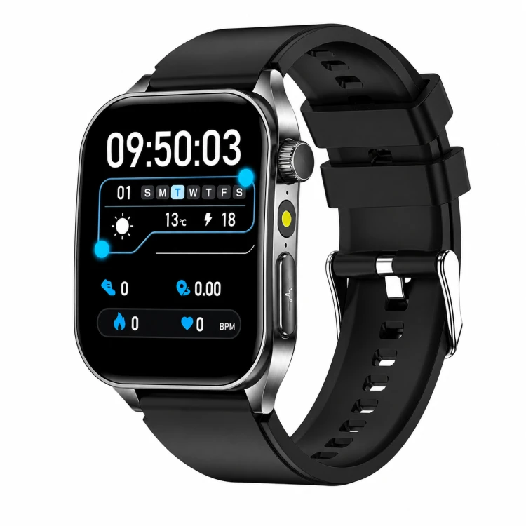 Kardiowatch EKG GARIS GS620 - czarny pasek silikonowy - 7.png