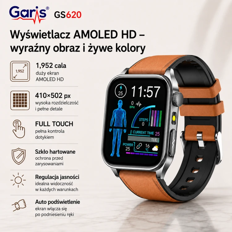 Kardiowatch EKG GARIS GS620 - Ekran zegarka.png