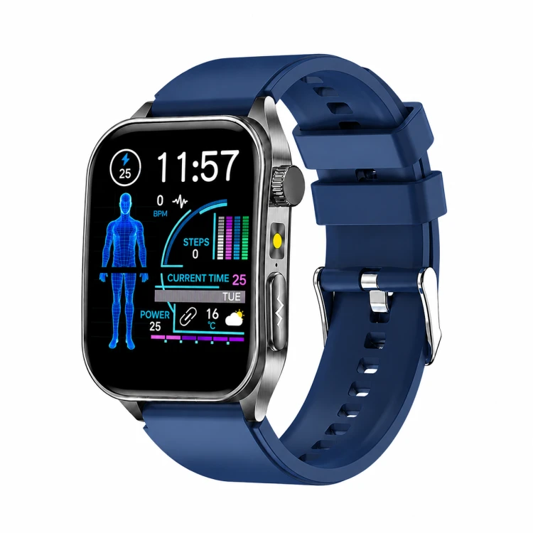 Kardiowatch EKG GARIS GS620 - granatowy pasek silikonowy.png