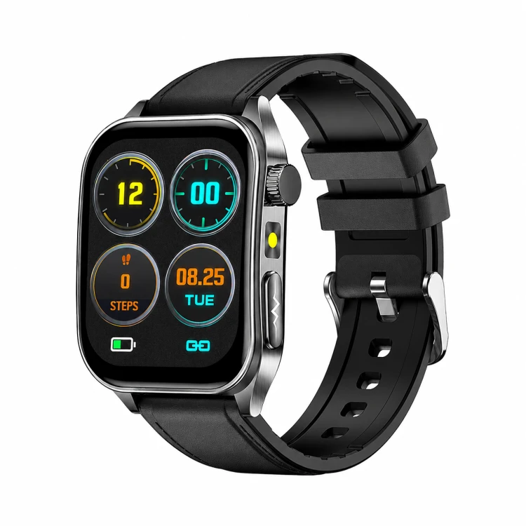 Kardiowatch EKG GARIS GS620 - czarny pasek skórzany - 5.png