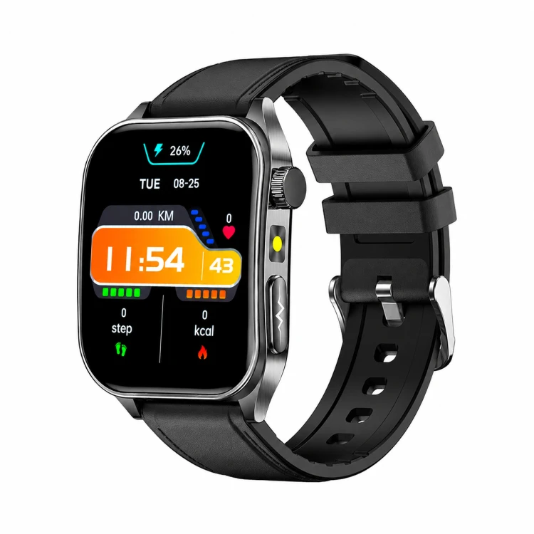 Kardiowatch EKG GARIS GS620 - czarny pasek skórzany - 7.png
