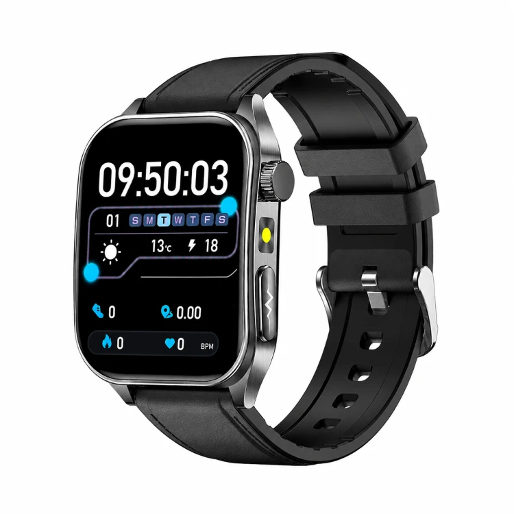 Kardiowatch EKG GARIS GS620 - czarny pasek skórzany - 8.png